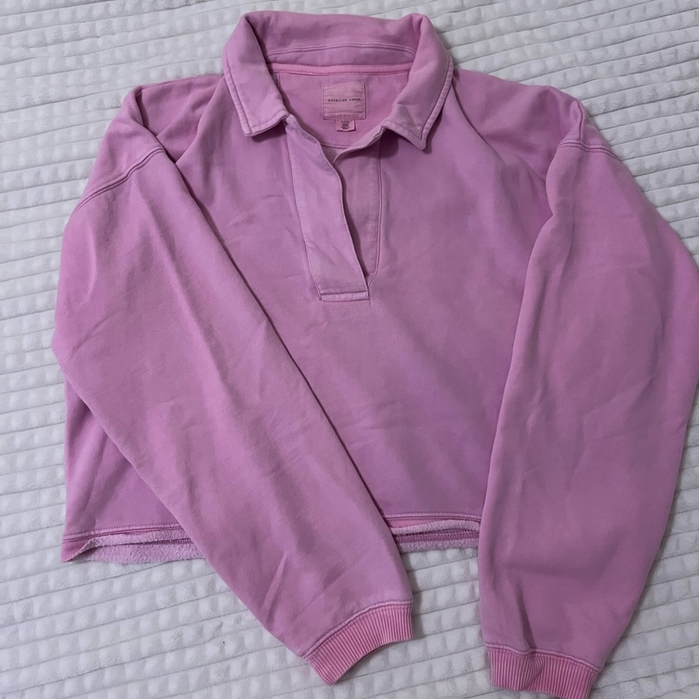 AE collared crewneck